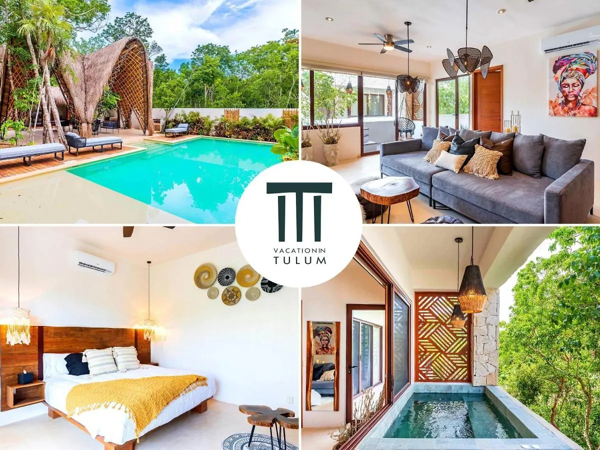 2Br Luxury Penthouse With Heated Jacuzzi Rooftop Pool - Amar Tulum 203 Apartment 0*,  Mexico