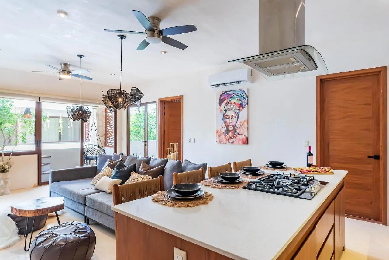 2Br Luxury Penthouse With Heated Jacuzzi Rooftop Pool - Amar Tulum 203 Apartment Mexico