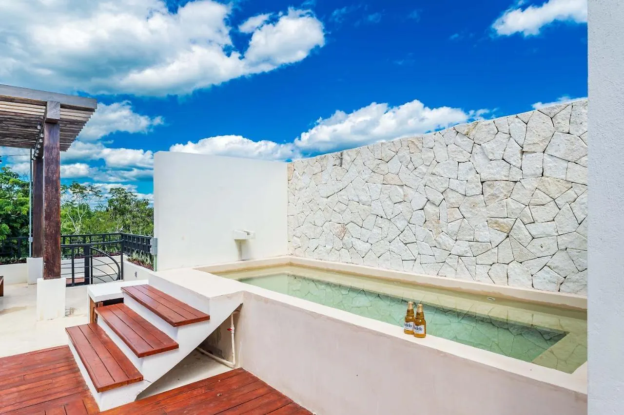2Br Luxury Penthouse With Heated Jacuzzi Rooftop Pool - Amar Tulum 203 Apartment