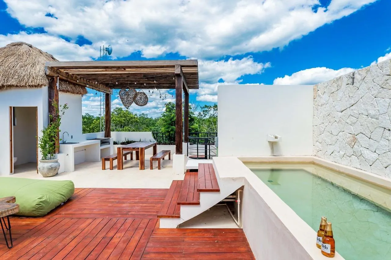 2Br Luxury Penthouse With Heated Jacuzzi Rooftop Pool - Amar Tulum 203 Apartment