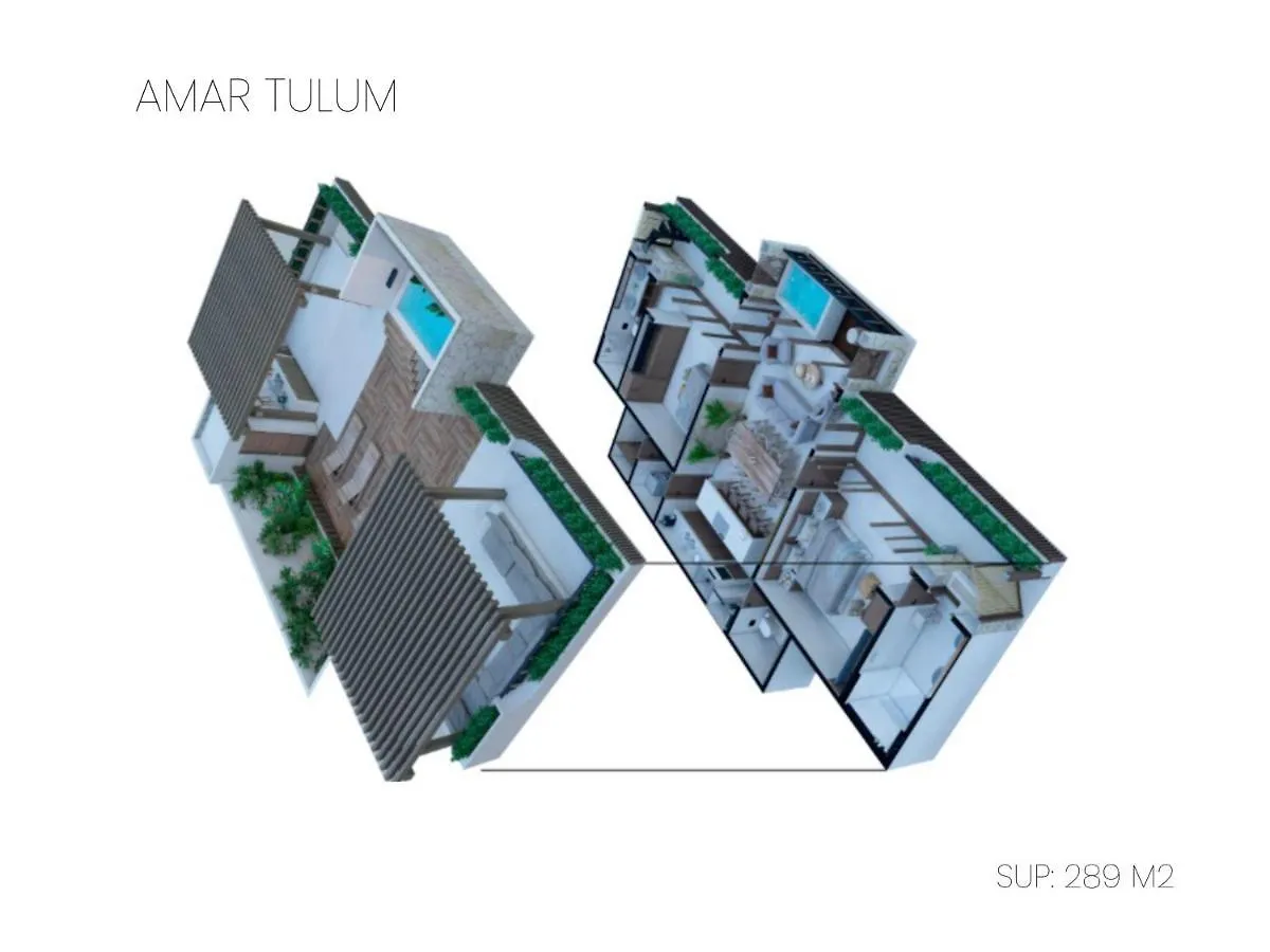דירות 2Br Luxury Penthouse With Heated Jacuzzi Rooftop Pool - Amar Tulum 203