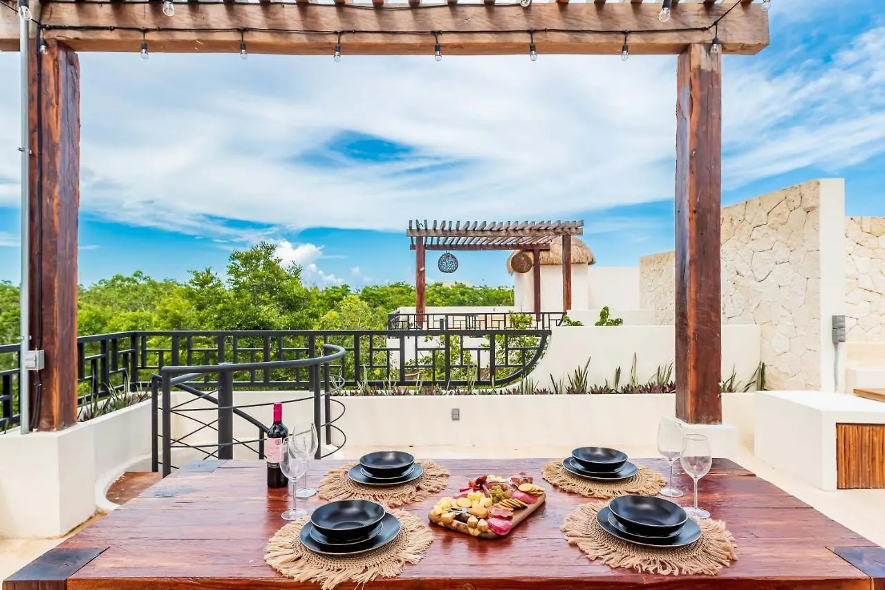2Br Luxury Penthouse With Heated Jacuzzi Rooftop Pool - Amar Tulum 203 Apartment 0*,